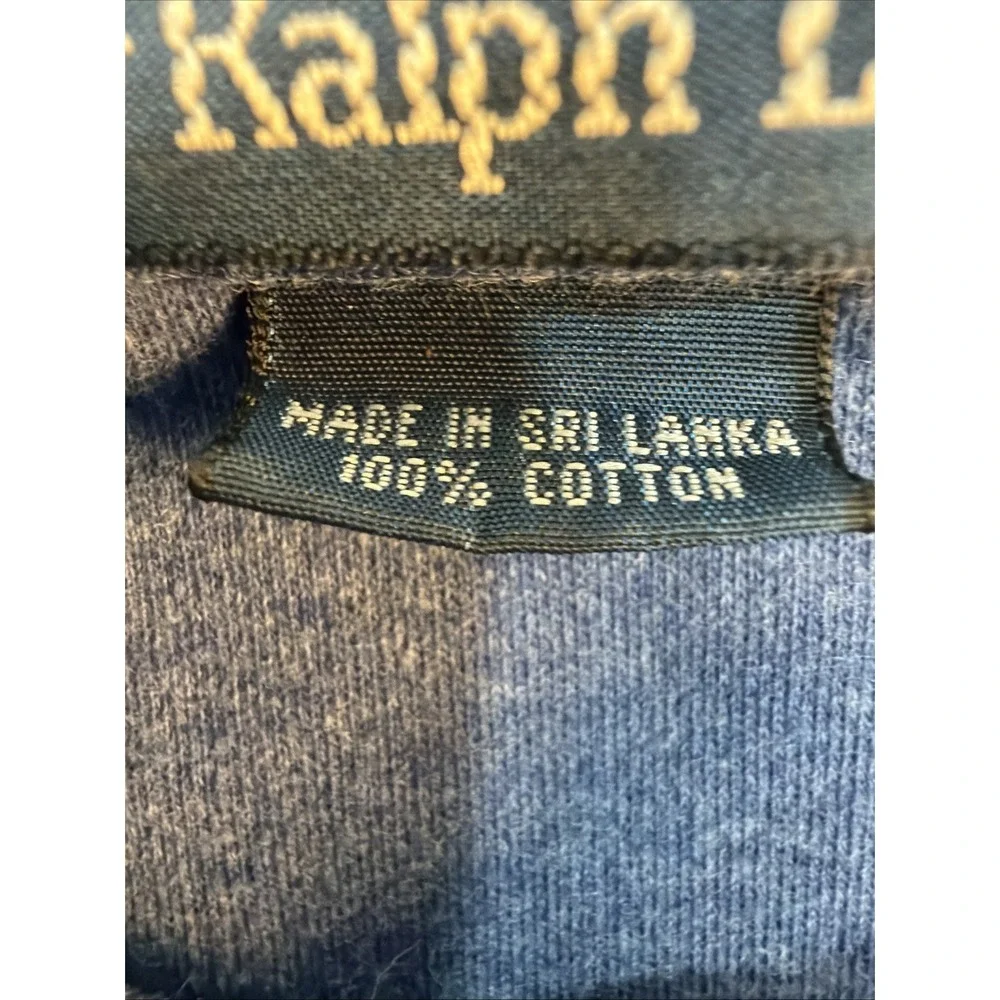 Polo Ralph Lauren Polo Shirt Men Size Large Blue Classic Fit Short Sleeve Casual